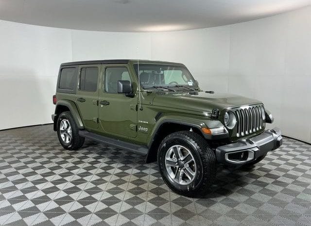 Used 2021 Jeep Wrangler Unlimited Sahara 4D Sport Utility – 1C4HJXEN5MW863487 full